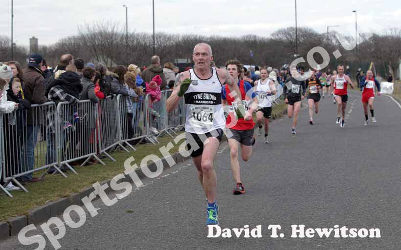 The North Tyneside 10k Road Race finish.